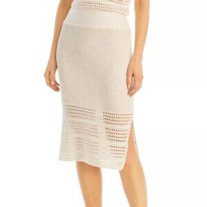 AQUA Crochet Pointelle Skirt - 100% Exclusive to Bloomington size XL